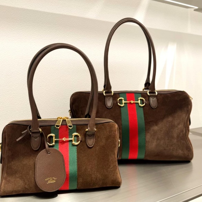 gucci borsetto large smooth leather horsebit web stripe hand crossbody boston bag #866734